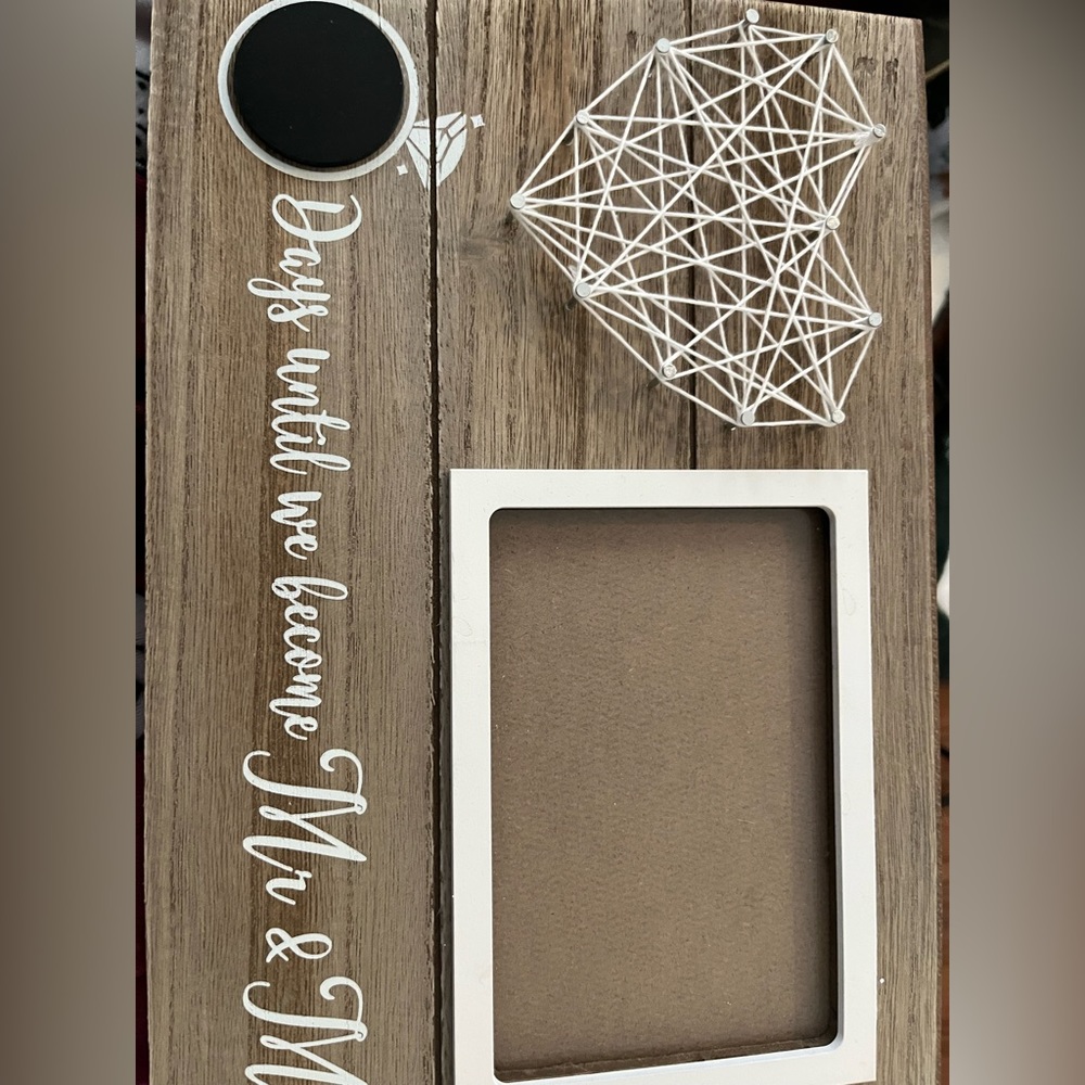 Engagement Countdown picture frame wedding